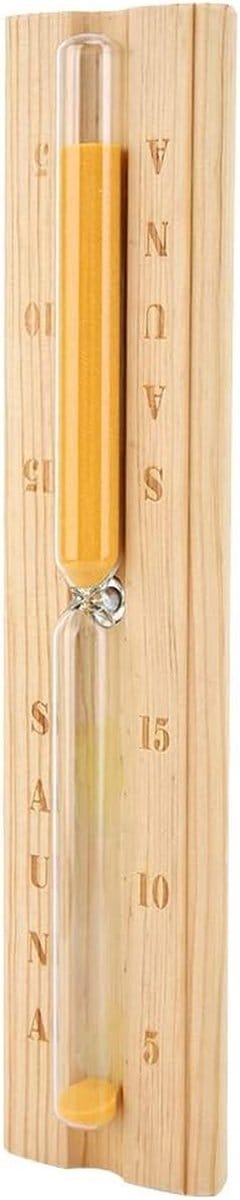 Houten Aftelklok voor Sauna - Duurzame 11,8 Inch Lavendel Zandloper voor Thuisgebruik