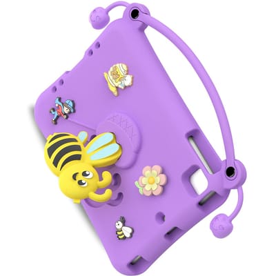 Étui de protection pour tablette en mousse EVA Caoutchouc Antichoc Lavable Support Pliable Design Lavable Convient pour IPad Mini 1 2 3 4 5 FViolet violet