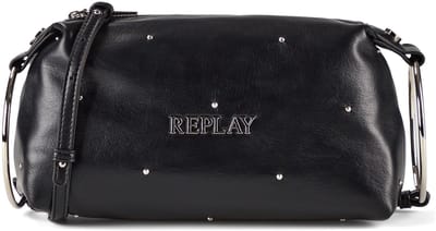 REPLAY schoudertas Reporter Bag Black zwart