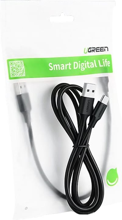 Ugreen - kabel - USB - USB Type C - 2 - A - 0,5 - m - zwart - (60115)