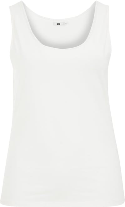 WE Fashion Dames singlet met kant - Curve
