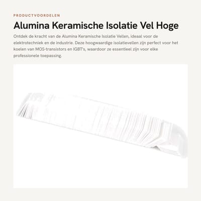 Dailygoods - Alumina Keramische Isolatie Vel - Hoge Weerstand - 100 Stuks - 14x20x1mm - Elektrische Isolatie - Cooling Pad - Wit