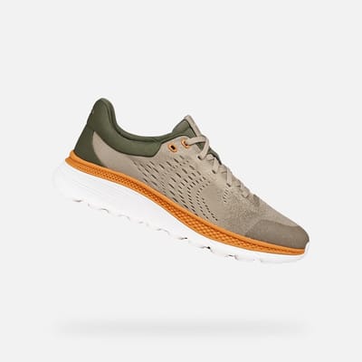 GEOX SPHERICA ACTIF X1 HEREN Sneakers - BEIGE/TAUPE - Maat 39