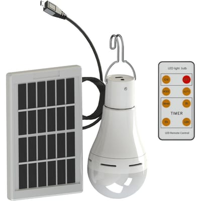 9W / 7W draagbare LED-zonne-aangedreven kampeerlamp op afstand bedienbaar waterdicht buiten hangend 9W