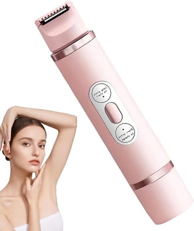 Bikini Trimmer - Lichaamsgroomer - Persoonlijke Verzorging - Dubbel Hoofd - 3 x 3 x 15.5 cm - Wit
