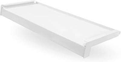 Aluminium vensterbank - Buiten vensterbank - Gevel beschermen - Weerbestendig gepoedercoat - 110 cm diep 275 cm - Wit RAL 9016