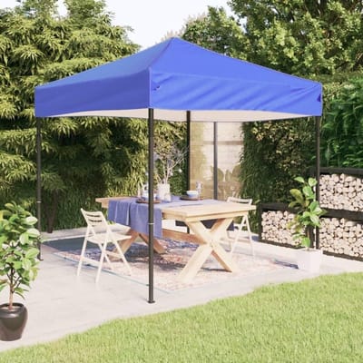 Partytent Opvouwbaar - Tuintent Paviljoen - Outdoor Feesten - Waterdicht UV-bestendig - 3 x 3 Meter - Blauw