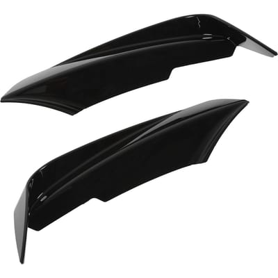 2pcs Lèvre de Pare-chocs Avant Gauche Droite ABS Couteau à Vent Remplacement pour Série 3 F30 F31 F3 320i 328i M Sport noir