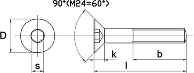 Inbusbout Din7991 10.9 Vk M6X70Mm Elvz - 200 stuks