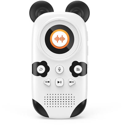 longziming -Kinder MP3 Speler Panda Design – Draagbare MP3-speler – met Bluetooth 5.0 – 64GB MP3 Player met Speaker, FM Radio – Draagbare Muziekspeler voor Kinderen