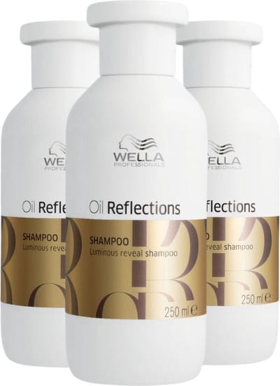 Wella Oil Reflections Luminous Reveal Shampoo 250ml - 3 Stuks - Voordeelverpakking