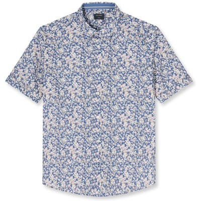 OLYMP Casual Overhemd, Regular Fit, Kent, Blauw
