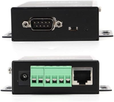 Seriële Apparaatserver - Netwerkserver Data - Gegevensoverdracht - Ondersteunt Modbus Protocol - 1 RJ45 Poort - Zwart