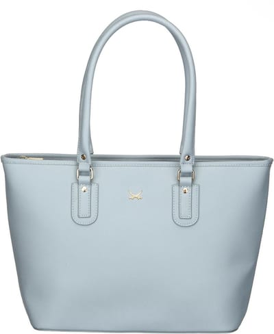 Sansibar Shopper Light Blue Blauwgrijs