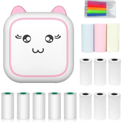Mini Thermische Printer Multifunctionele Draagbare Sticker Maker Instant Foto Inktloos Afdrukken Ondersteuning BT P-8