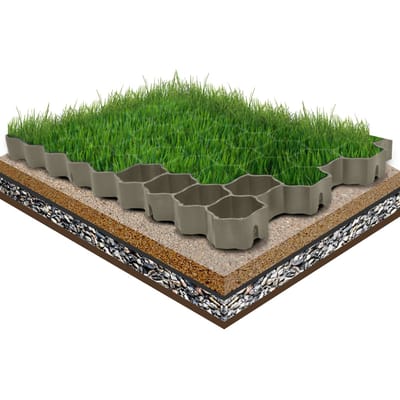 vidaXL - Grasroosters - 16 - st - 60x40x3 - cm - kunststof - groen