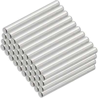 304 RVS 3 x 30 mm Plugs - 50 Stuks Grooved Pins voor Meubelonderdelen, Bunk Bed en Planken
