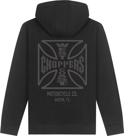 WCC West Coast Choppers Hoodie met rits Atx Cross Zip Hoody WCCHD230ZW