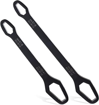 Multifunctionele verstelbare sleutelset voor universele moeren van 8mm tot 22mm, 2-delig en 220mm en 260mm lang