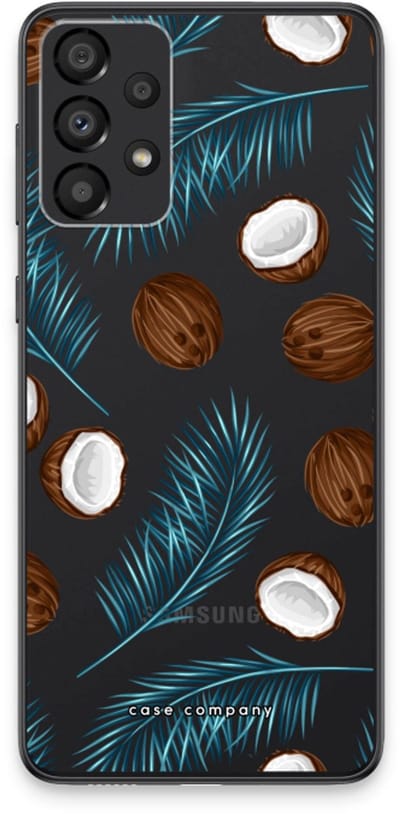 Case Company® - Hoesje geschikt voor Samsung Galaxy A33 5G hoesje - Kokosnoot - Soft Cover Telefoonhoesje - Bescherming aan alle Kanten en Schermrand