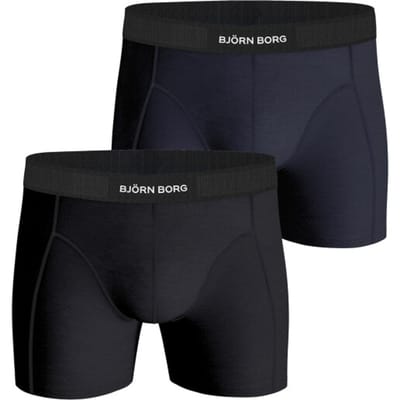 Bjorn Borg Boxers 2 Pack Black/Blue - Maat S - Heren - Boxershorts