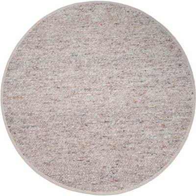 Vloerkleed Stone Donker Beige 417 - Rond ø160 cm - Wollen Design Vloerkleed in Scandinavische / Japandi Stijl