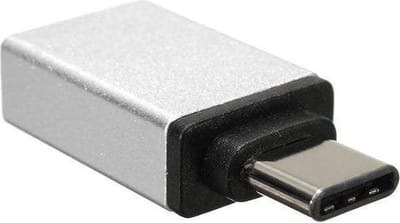 New Age Devi - USB A - USB C Adapter Zilver - OTG Converter