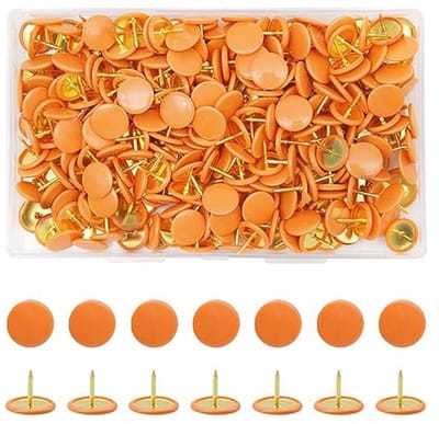 Kleurige ronde punaises voor borden en kaarten - 300 stuks - 10 x 9 mm