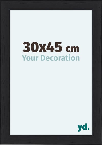 Your Decoration - Fotolijst 30x45 cm - MDF - Zwart Houtnerf - Como