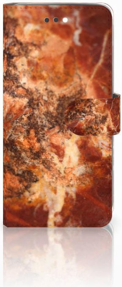 Apple iPhone 7 Plus | 8 Plus Bookcase Marmer Bruin