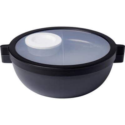Mepal Vita Basic bento lunchbowl - 1.5 l - 4 vakken waarvan 2 uitneembare bakjes - Bento box - Salade lunchbox - Nordic black