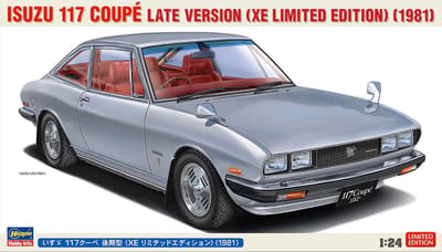 Hasegawa Modelbouwpakket Militaire voertuigen - 20790 Isuzu 117 Coupé Late Version XE Limited Edition 1981 - Japanse Auto Plastic - 1:24 - Modelbouw