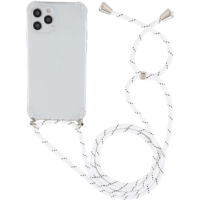 Comfycase iPhone 12 Pro Max Shockproof Telefoonhoesje met Koord Transparant