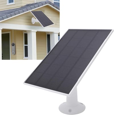 Zonnepaneel - Solar Charger - Camera Opladen - 360 Graden Beugel - 21 x 13 cm - Zwart