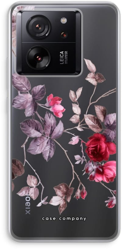 Case Company® - Hoesje geschikt voor Xiaomi 13T Pro hoesje - Mooie bloemen - Soft Cover Telefoonhoesje - Bescherming aan alle Kanten en Schermrand