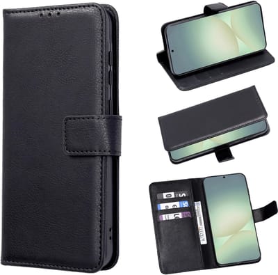 Casemania Hoesje Geschikt voor Xiaomi 17T - Zwart - Portemonnee Book Case met Pasjeshouder + Standaardfunctie