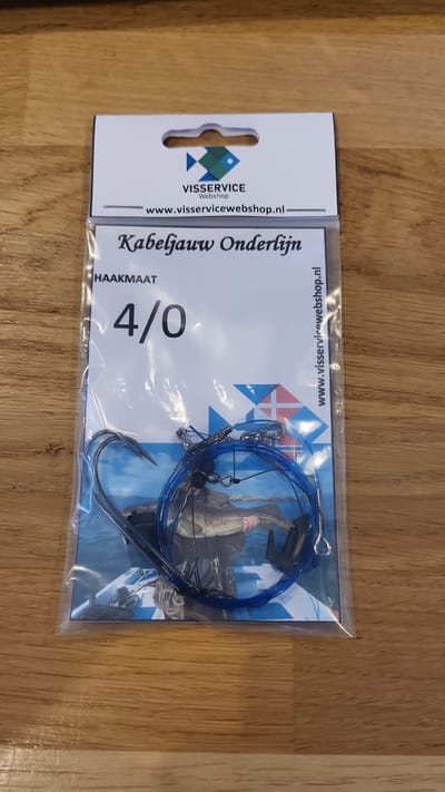 Kabeljauw Onderlijn - Haakmaat 4/0 - Visservice - Zeevissen