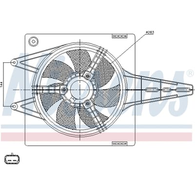 Koelventilatorwiel, motorkoeling NISSENS 85427