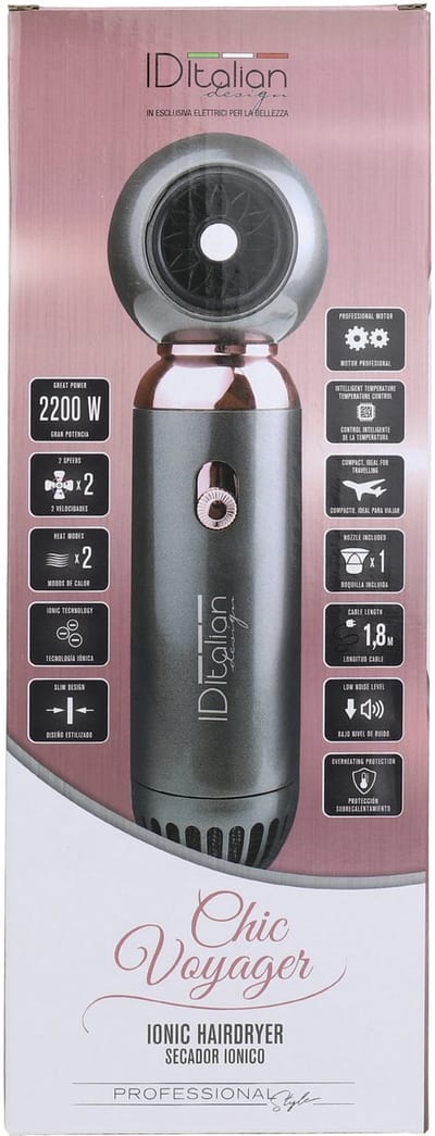 ITALIAN DESIGN ELECTRICAL ITEMS chic voyager 2200w ionische haardroger