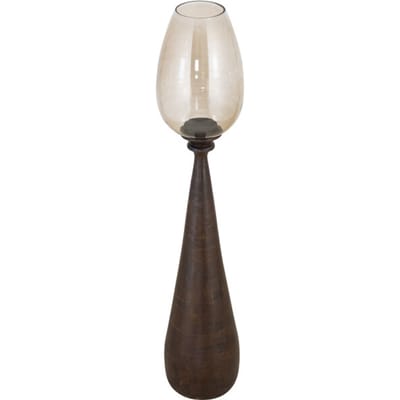 PTMD - Windlicht Midi - Bruin - 25x25x130cm