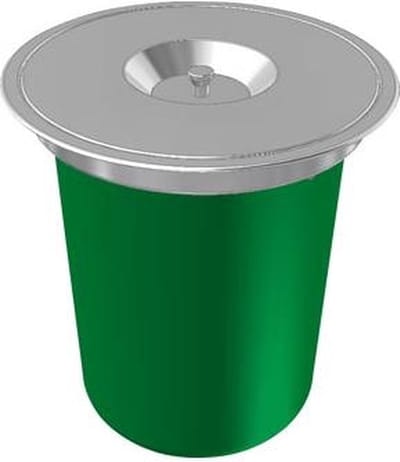 Franke KEA - E 12 inbouw afvalemmer, groen/rvs 134.0035.042