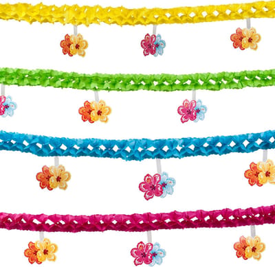 Boland - Papieren slinger Hibiscus - Tropisch - Hawaii - Tuinfeest - Themafeest - Verjaardag