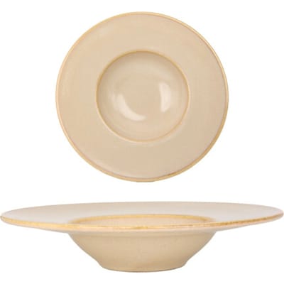 Bonna Pastabord - Sand Hygge - Porselein - 28 cm 400 cc - set van 2