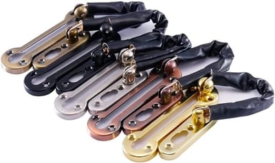 Veiligheidsketting Deur - Deurbout Ketting - Extra Beveiliging - Verdikte Roestvrij Staal - 2 Stuks - Goud