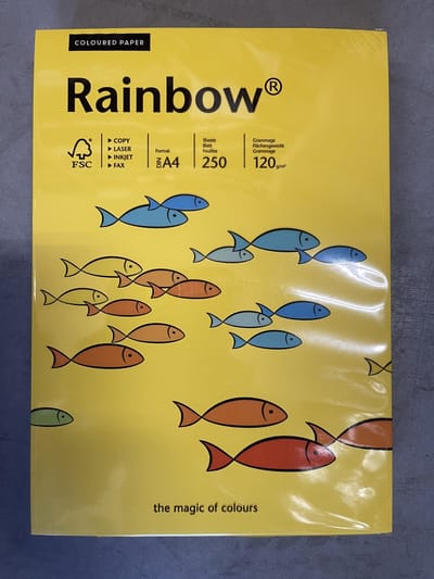 Rainbow 120 gram Kl-18 intensief geel