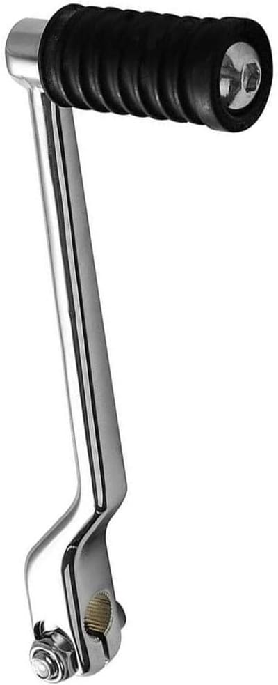 Motorfiets Schakelpedaal - Versnellingspook Hendel - Motorrijden Comfort - Groot Antislip Oppervlak - Linksvoor - Zwart Zilver