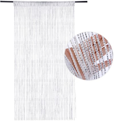 Gordijn voor raamdecoratie, kamerverdeler, enkel gordijn voor raam, 90x200cm