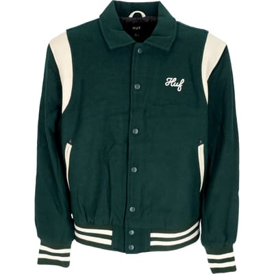 College Man Song Varsity Jacket Hunter Green