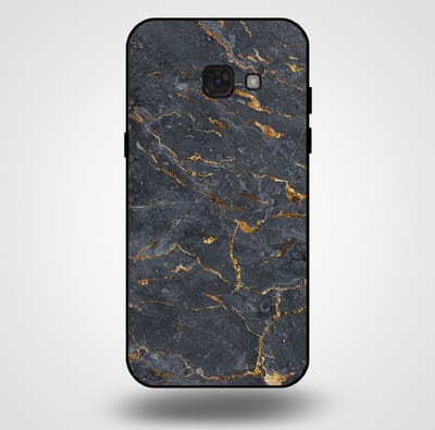 Smartphonica Telefoonhoesje voor Samsung Galaxy A5 2017 met marmer opdruk - TPU backcover case marble design - Goud Grijs geschikt voor Samsung Galaxy A5 2017