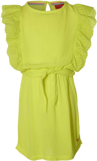 Quapi meisjes mouwloze jurk Fancy Lemon Yellow - maat 98/104